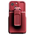 Capa Híbrida Tipo Coldre para iPhone 14 Plus De Série Explorer - Vermelho