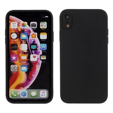 Capa de Silicone para iPhone XR - Flexível e Mate – Preto