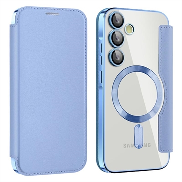 Capa flip para Samsung Galaxy A55 com ranhura para cartão - Compatível com MagSafe