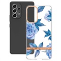 Capa de TPU Flower Series para Samsung Galaxy A53 5G - Peónia Azul