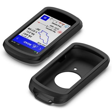 Garmin Edge 1040 Capa de silicone macia resistente a riscos para computador GPS de bicicleta Capa protetora - Preto