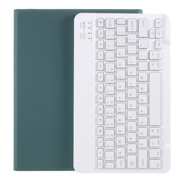 Estojo com Teclado Bluetooth para iPad Air 2022/2020 com Compartimento para Caneta (Embalagem aberta - Bulk) - Verde Meia Noite