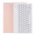 Estojo com Teclado Bluetooth para iPad Air 2024/2022/2020 com Compartimento para Caneta - Cor-de-Rosa