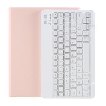 Estojo com Teclado Bluetooth para iPad Air 2024/2022/2020 com Compartimento para Caneta - Cor-de-Rosa