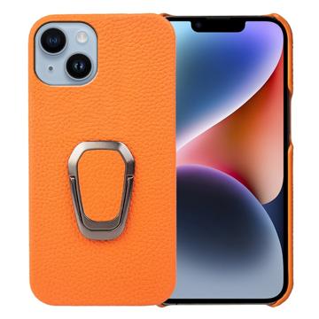 Capa Revestida a Couro com Anilha para iPhone 14