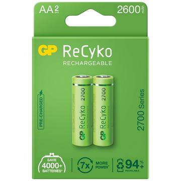 Pilhas AA recarregáveis GP ReCyko 2700 2600mAh