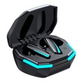 Auriculares TWS de Gaming com Caixa de Carregamento S35 - Preto