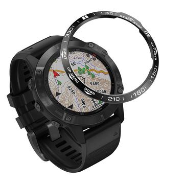 Luneta do relógio Garmin Fenix 6/6 Pro Capa em aço inoxidável