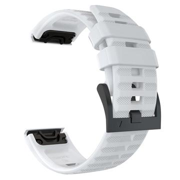 Bracelete em Silicone Suave para Garmin Fenix 7X/6X GPS/6X Pro - Branco