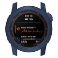 Capa de TPU Galvanizado para Garmin Fenix 7X/7X Solar - Azul de Meia-Noite