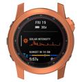 Capa de TPU Galvanizado para Garmin Fenix 7X/7X Solar - Rosa Dourado