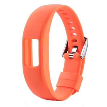 Bracelete em Silicone Suave para Garmin VivoFit 4 - Cor-de-laranja