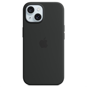 Capa em Silicone com MagSafe para iPhone 15 Plus Apple MT103ZM/A - Preto