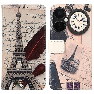 Bolsa Tipo Carteira Serie Glam para OnePlus Nord CE 3 Lite/N30 - Torre Eiffel