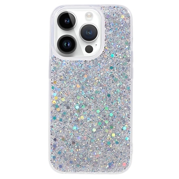 Capa de TPU Glitter Flakes para iPhone 15 Pro Max