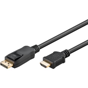 Cabo DisplayPort para HDMI Goobay - UHD, 4K a 60 Hz - 1m