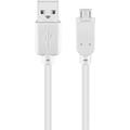 Cabo Micro USB Goobay - 5m - Branco