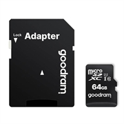 Cartão de memória GoodRam MicroSDHC M1AA-0640R12 - Classe 10 - 64GB