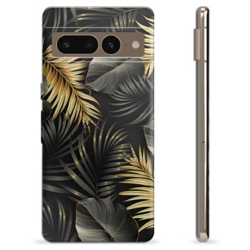 Capa de TPU - Google Pixel 7 Pro - Folhas Douradas