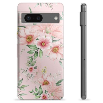 Capa de TPU - Google Pixel 7 - Flores em Aquarela