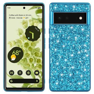 Capa Híbrida Glitter Series para Google Pixel 8a - Azul