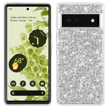 Capa Híbrida Glitter Series para Google Pixel 8a - Prateado