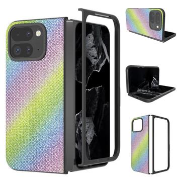 Capa híbrida com textura de strass para Google Pixel 9 Pro Fold