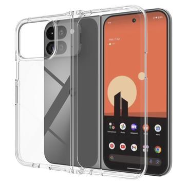 Capa Híbrida Resistente a Riscos para Google Pixel 9 Pro Fold - Transparente