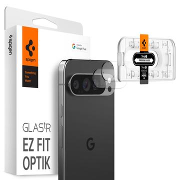 Protetor de lente de câmara Spigen Glas.tR Ez Fit Optik para Google Pixel 9 Pro - 2 Uds. - Transparente