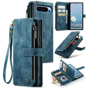 Bolsa Tipo Carteira Caseme C30 Multifuncional para Google Pixel 9 Pro XL - Azul