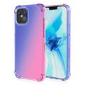 Capa de TPU Resistente a Choques Gradiente para iPhone 15 - Azul / Cor-de-rosa