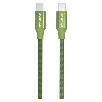 Cabo USB-C / USB-C entrançado GreyLime 60W - 1m