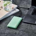 Banco de potência GreyLime Ocean - 10000mAh, 10,5W - Mar de menta