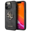 Capa Híbrida Guess 4G Big Metal Logo para iPhone 13 Pro - Preto