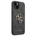 Capa Guess 4G Big Metal Logo para iPhone 14 Max - Cinzento