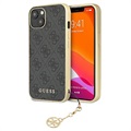 Capa Híbrida Guess 4G Charms Collection para iPhone 13 - Cinzento