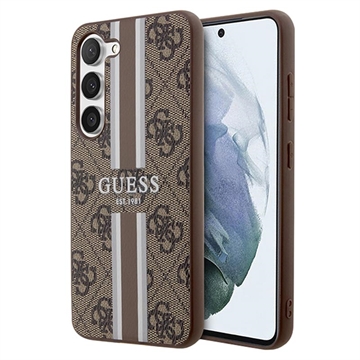 Capa Híbrida Guess 4G Printed Stripe para Samsung Galaxy S23+ 5G - Castanho