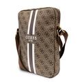 Bolsa universal para tablet Guess 4G Printed Stripes - 10" - Castanho