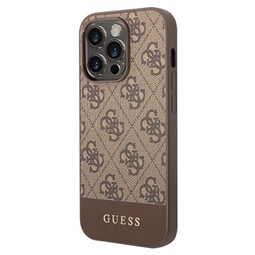 Capa Híbrida Guess 4G Stripe para iPhone 13 Pro - Castanho