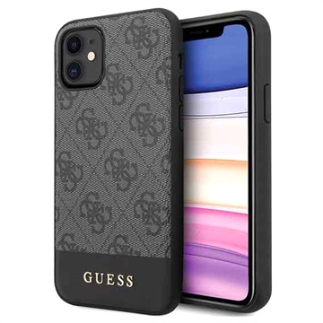 Capa Híbrida Guess 4G Stripe para iPhone 11 - Cinzento