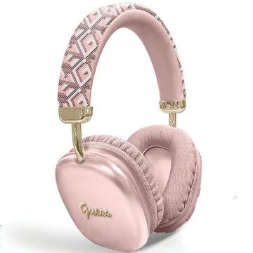 Auscultadores sem fios Guess G Cube Metallic Script Logo On-Ear - Rosa