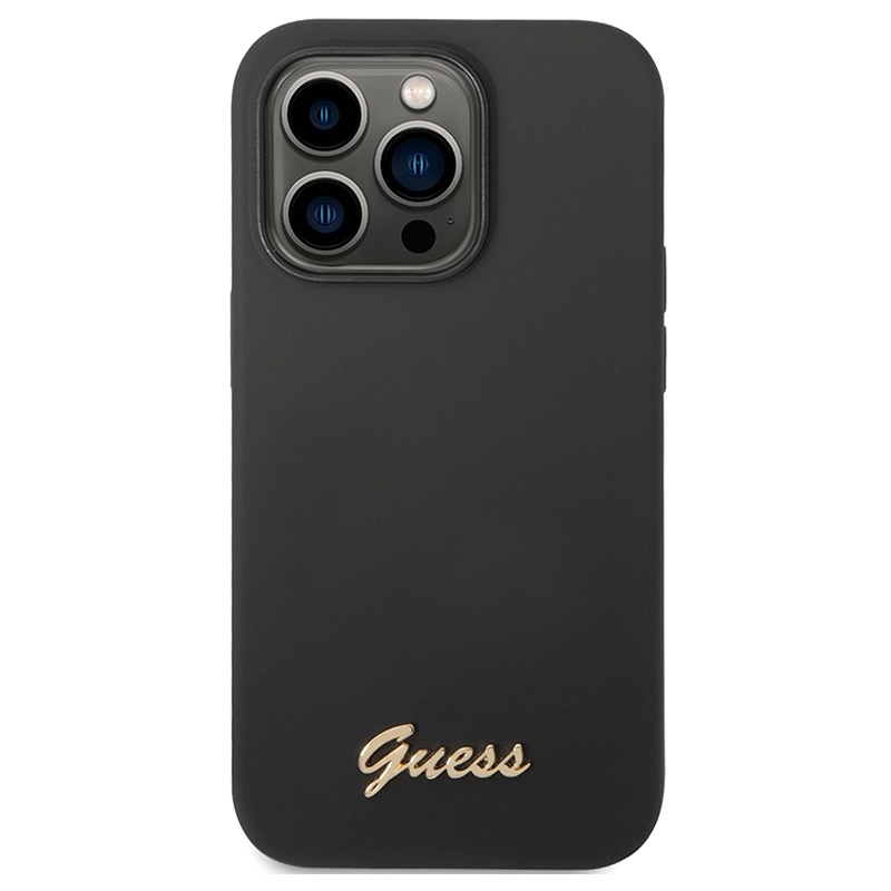 Guess Bear Phone Case para iPhone, Capa Matte Preta, iPhone 14