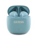 Auriculares sem fios TWS Guess Printed Classic Logo - Turquesa