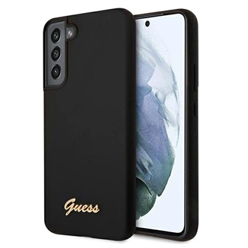 Capa Guess Silicone Script para Samsung Galaxy S22+ 5G - Preto