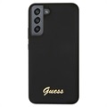 Capa Guess Silicone Script para Samsung Galaxy S22+ 5G - Preto