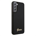 Capa Guess Silicone Script para Samsung Galaxy S22+ 5G - Preto