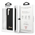 Capa Guess Silicone Script para Samsung Galaxy S22+ 5G - Preto