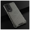 Capa Híbrida Honeycomb Armored para Honor 70 Pro - Preto