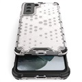 Capa Híbrida Honeycomb Armored para Samsung Galaxy S21 FE 5G - Transparente