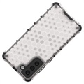 Capa Híbrida Honeycomb Armored para Samsung Galaxy S21 FE 5G - Transparente